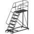 Ballymore Co Inc 7 Step Heavy Duty Steel Mobile Work Platform W/ Handrails - 24"" x 72"" Platform - SEP7-24-72PD p/n SEP7-24-72PD