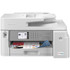 Choose this Brother color printer to keep up with your home or office needs. The all-in-one inkjet printer provides dependable copying, scanning and faxing with a 3.5in color touchscreen to help you see the current jobs. The Brother inkjet printer features wireless technology and plenty of mobile printing options, offering the versatility you need to keep up with your schedule.  Prints up to 30 pages per minute (ppm) in black and color.  Prints up to 4800 x 1200 dpi class resolution for beautiful images and text.  Copies up to 25 ipm in black and 16 ipm in color. Copies at a resolution up to 4800 x 1200 dpi.  Allows copy reduction to 25% and enlargement to 400% in 1% increments.  Color flatbed (CIS) scanner scans up to 25 ipm in black and color and works with documents up to legal size.  Scans to PC, e-mail, Cloud Services and more and offers auto deskew, blank skip and other helpful scanning features.  Offers PC faxing and a fax memory up to 150 pages.  3.5in color touchscreen allows easy navigation.  Wireless-N (802.11b/g/n 2.4 GHz/ 802.11a/n 5 GHz) technology, Ethernet and Hi-Speed USB 2.0 connectivity to sync with devices.  Allows mobile printing via Mopria, AirPrint, Brother Mobile Connect and Wi-Fi Direct for convenience. Works with a number of Brother Cloud Apps and Cloud Services.  Input tray accepts up to 250 sheets with a 100-sheet multipurpose tray to limit the number of times it needs a refill.  Backed by the manufacturers 2-year limited warranty.  Eco-conscious choice - has one or more meaningful eco-attributes oreco-labels.  Energy efficient - designed to use less energy than alternative products, potentially helping you save money and reduce your carbon footprint.