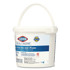 CLOROX SALES CO. Healthcare® 30358CT Bleach Germicidal Wipes, 1-Ply, 12 x 12, Unscented, White, 110/Bucket, 2 Buckets/Carton