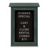 United Visual Products UVDSSM1829LB-WO Enclosed Letter Board: 18" Wide, 29" High, Laminate, Black