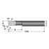 Scientific Cutting Tools B230900RA Corner Radius Boring Bar: 0.23" Min Bore, 0.9" Max Depth, Right Hand Cut, Submicron Solid Carbide