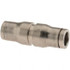 Parker 36066000 Push-To-Connect Tube to Tube Tube Fitting: Union, Straight, 3/8" OD
