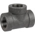 USA Industrials ZUSA-PF-20568 Black Pipe Fittings; Fitting Type: Tee ; Fitting Size: 1/2" ; End Connections: NPT ; Material: Iron ; Classification: 300 ; Fitting Shape: Tee