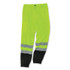 TENACIOUS HOLDINGS, INC. ergodyne® 23957 GloWear 8910BK Class E Hi-Vis Pants with Black Bottom, Polyester, 2X-Large/3X-Large, Lime