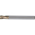 US Union Tool 2560302 Corner Radius End Mill: 3.00 mm Dia, 10.00 mm LOC, 30 deg Helix, UT Coated, Corner Radius End, Centercutting Series C-CRS