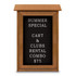United Visual Products UVDSSM1829LB-CE Enclosed Letter Board: 18" Wide, 29" High, Laminate, Black