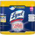 RECKITT BENCKISER 80296 Lysol Disinfecting Wipes, Lemon & Lime Blossom Scent, 7in x 8in, 80 Sheets Per Canister, Case Of 2 Canisters