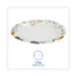 BOARDWALK DEER6PLT Deerfield Printed Paper Plates, 6" dia, Coated/Soak Proof, White/Yellow/Green/Purple, 250/Pack, 4 Packs/Carton