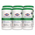 CLOROX SALES CO. Healthcare® 30825 Hydrogen Peroxide Cleaner Disinfectant Wipes, 5.75 x 6.75, Unscented, White, 155/Canister, 6 Canisters/Carton