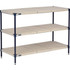 Global Industrial Nexel® Nexelite® 3 Shelf Vented Plastic Mat Shelving Unit Starter 60""W x 18""D x 34""H p/n B3152613