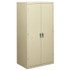 HON COMPANY SC2472L Assembled Storage Cabinet, 36w x 24.25d x 71.75h, Putty