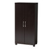 WHOLESALE INTERIORS, INC. 2721-9156 Baxton Studio Marine 2-Door Shoe Storage Cabinet, Wenge Dark Brown
