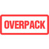 Decker Tape Products Paper Labels with ""Overpack"" Print 6""L x 2""W White/Red 500/Roll p/n DL1864