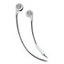 MAXELL CORP. OF AMERICA 199725 B-13 Bass Earbuds with Microphone, 52" Cord, White