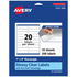 AVERY PRODUCTS CORPORATION 94202-CGF10 Avery Glossy Permanent Labels With Sure Feed, 94202-CGF10, Rectangle, 1in x 4in, Clear, Pack Of 200