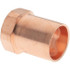 Mueller Industries BDNA-15649 Wrot Copper Pipe Adapter: 1/2" x 3/8" Fitting, C x F