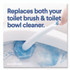 CLOROX SALES CO. 31620 ToiletWand Toilet Cleaning Refills, Toilet Cleaning Scrubbing Pads, Blue/White, 10/Pack, 6 Packs/Carton