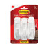 3M/COMMERCIAL TAPE DIV. Command™ 170033ES General Purpose Hooks Multi-Pack, Large, Plastic, White, 5 lb Capacity, 3 Hooks and 6 Strips/Pack