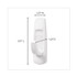 3M/COMMERCIAL TAPE DIV. Command™ 170033ES General Purpose Hooks Multi-Pack, Large, Plastic, White, 5 lb Capacity, 3 Hooks and 6 Strips/Pack