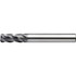 US Union Tool 2643050 Corner Radius End Mill: 2.50 mm Dia, 6.25 mm LOC, UT Coated, Corner Radius End, Centercutting Series CXERS