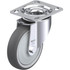 Blickle 910385 Top Plate Casters; Mount Type: Plate ; Number of Wheels: 1.000 ; Wheel Diameter (Inch): 4 ; Wheel Material: Rubber ; Wheel Width (Inch): 1-1/4 ; Wheel Color: Gray