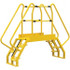 Vestil COLA-2-56-44 4-Step Steel Crossover Bridge Platform: 350 lb Capacity, 20-1/16" Wide, 35.38" Deep, 29-3/4" High