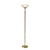 ADESSO INC Adesso 5120-21  Metropolis 300W Torchiere Floor Lamp, 71inH, Frosted White Shade/Antique Brass Base