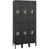 Hallowell URB3228-2A-ME Lockers; Locker Style: Horizontal ; Locker Configuration: 3-Wide ; Assembled: Yes ; Shelf Capacity: 0 ; Handle Type: Recessed ; Locker Material: Steel