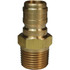 Dixon Valve & Coupling E3M3-B Hydraulic Hose Fittings & Couplings; Type: E-Series Straight Through Male Threaded Plug ; Fitting Type: Male Plug ; Hose Inside Diameter (Decimal Inch): 0.3750 ; Hose Size: 3/8 ; Material: Brass ; Thread Type: NPTF