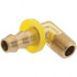 ANDERSON METALS 07220-0604 Barbed Push-On Hose 90 ° Elbow: 1/4" MNPT, Brass, 3/8" Barb