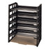 OFFICEMATE INTERNATIONAL CORP. 10415 Office Depot Brand 30% Recycled Ribbed Bottom Stackable Letter Trays, Black, Pack Of 6