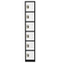 ADIR CORP. ADI629-206-B-W-PKG-2 Alpine 6-Tier Steel Lockers, 72inH x 12inW x 12inD, Black/White, Pack Of 2 Lockers