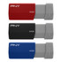 Store and transfer documents, photos and videos using PNY USB 3.0 Flash Drives. The sliding collar and integrated loop make it a breeze to bring this flash drive on the go.  Store and transfer large files with USB 3.0 technology.  Backwards compatible with USB 2.0 host devices at USB 2.0 speeds.  Sliding collar and capless design with an integrated loop can attach to key chains, backpacks and more.  Compatible with most PC and Mac laptop and desktop computers.  Backed by the manufacturers 1-year limited warranty.  Available in assorted colors. Option for color choice is not available.