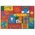 CARPETS FOR KIDS ETC. INC. 48.71 Carpets for Kids KID$Value Rugs Inspirational Patchwork Activity Rug, 4ft x 6ft , Multicolor