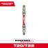 Milwaukee Tool 48-32-4313 Specialty Screwdriver Bits; Style: Impact Power Bit ; End Type: Double End ; Drive Size: 3/8 (Inch); Point Size: T20/T25 ; Overall Length (Decimal Inch): 2.0000 ; Material: Alloy Steel