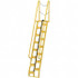 Vestil ATS-9-68 Steel Wall Mounted Ladder: 149-5/8" High, 15 Steps, 350 lb Capacity