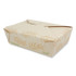 WORLD CENTRIC TONT3 No Tree Folded Takeout Containers, 65 oz, 6.25 x 8.7 x 2.5, Natural, Sugarcane, 200/Carton