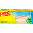 THE CLOROX COMPANY Glad 60771  Food Storage Bags - Sandwich Fold Top - 6.50in Width x 5.50in Length - Zipper Closure - Clear - Plastic - 1/Box - 180 Per Box - Multipurpose