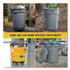 RUBBERMAID COMMERCIAL PROD. 2643-60REDCT Vented Round Brute Container, 44 gal, Plastic, Red, 4/Carton