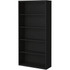Steel Cabinets USA BCA-367213-B Bookcases; Overall Height: 72 ; Overall Width: 36 ; Overall Depth: 13 ; Material: Steel ; Color: Black ; Shelf Weight Capacity: 160