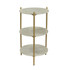 COAST TO COAST IMPORTS, LLC. Coast to Coast 44611  Rocco End Table, 29inH x 16inW x 16inD, White Marble/Gold