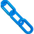 Global Industrial Mr. Chain Plastic Chain 1"" Link 100'L HDPE Sky Blue p/n 10024-100