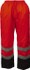 Reflective Apparel Factory 700STOB4X Rain Pants: Polyester, Drawcord Closure, Black & Orange, 4X-Large