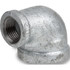 USA Industrials ZUSA-PF-20717 Galvanized Pipe Fittings; Fitting Type: Reducing Elbow ; Fitting Size: 4 x 3 ; Material: Galvanized Iron ; Fitting Shape: 900 Elbow ; Thread Standard: NPT ; Liquid and Gas Pressure Rating (psi): 150