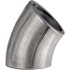 USA Industrials ZUSA-STF-BW-79 Sanitary Stainless Steel Pipe 45 ° Short Elbow, 4", Butt Weld Connection