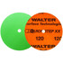 WALTER Surface Technologies 15V512 Quick Change Discs; Disc Diameter (Decimal Inch): 5 ; Abrasive Type: Coated ; Abrasive Material: Ceramic ; Grit: 120 ; Disc Color: Green ; Series: QUICK-STEP XX