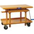 Wesco Industrial Products 274681 Mobile Hand Lift Table: 2,200 lb Capacity, 30" Platform Width, 48" Platform Length