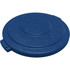 Carlisle 84103314 Trash Can & Recycling Container Lids; Lid Type: Flat ; Lid Shape: Round ; Container Shape: Round ; Compatible Container Capacity: 32 Gallon ; Color: Blue ; Material: HDPE