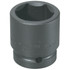 Williams 7-686 Impact Sockets; Socket Size (Decimal Inch): 2.6875 ; Number Of Points: 6 ; Drive Style: Square ; Overall Length (mm): 98.42mm ; Material: Steel ; Finish: Black Oxide