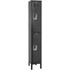Hallowell URB1228-2A-ME Lockers; Locker Style: Horizontal ; Locker Configuration: 1-Wide ; Assembled: Yes ; Shelf Capacity: 0 ; Handle Type: Recessed ; Locker Material: Steel